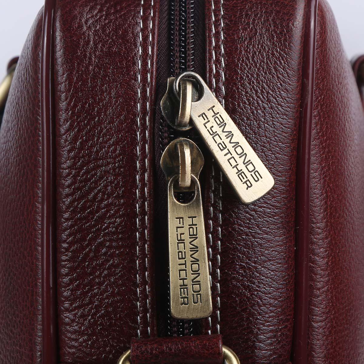 Hammonds Flycatcher Genuine Leather Brown Laptop Messenger Bag