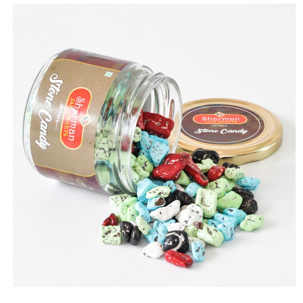 Sharman Jain Sweets Multi Colour Stone Candy - Pack of 2 | 220g Each