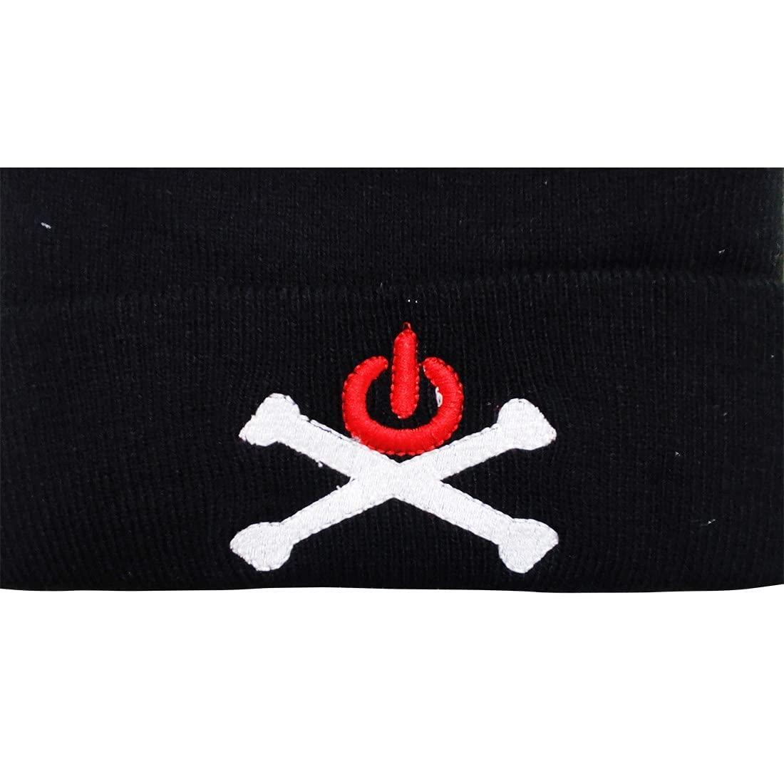 Graceway Mens Wool Knit Beanie Cap 100% Acrylic for Winter (Black)