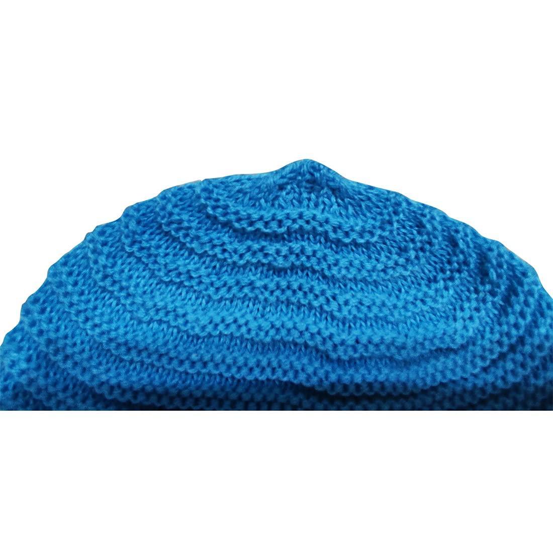 Graceway Kids Unisex 100% Acro Wool Self Design Knitted Beanie Cap for winter season 2-5 years