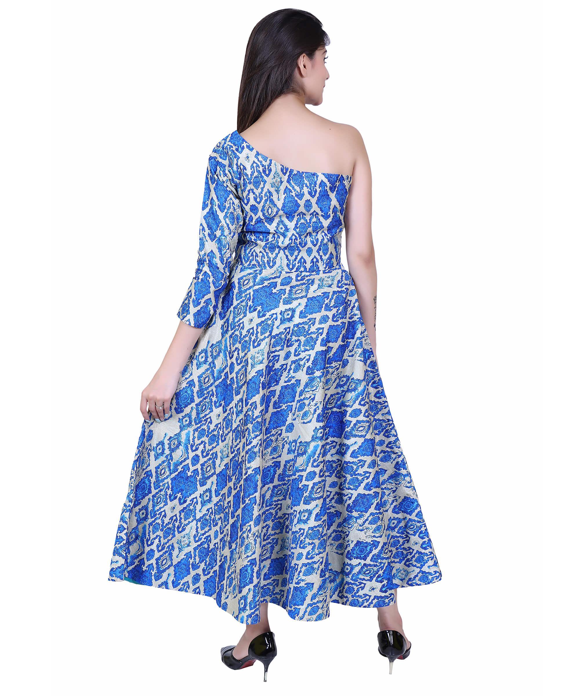 SECT-WWD WOMEN WESTERN DRESS PRINT – BLUE PRINT
