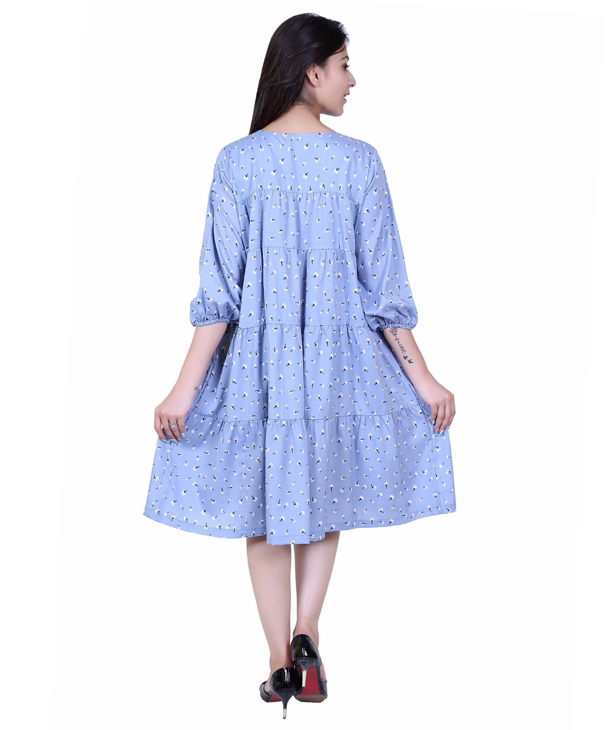 SECT-WWD WOMEN WESTERN DRESS PRINT – MAYA BLUE PRINT