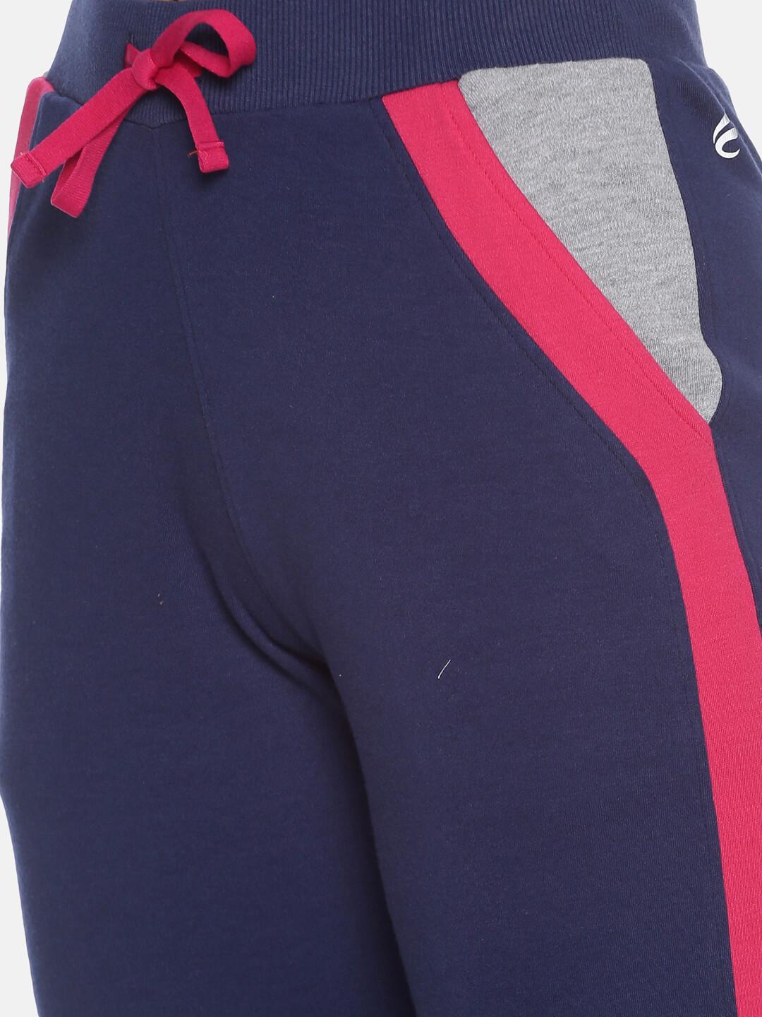 FEMEA Women Navy Blue Track Pants