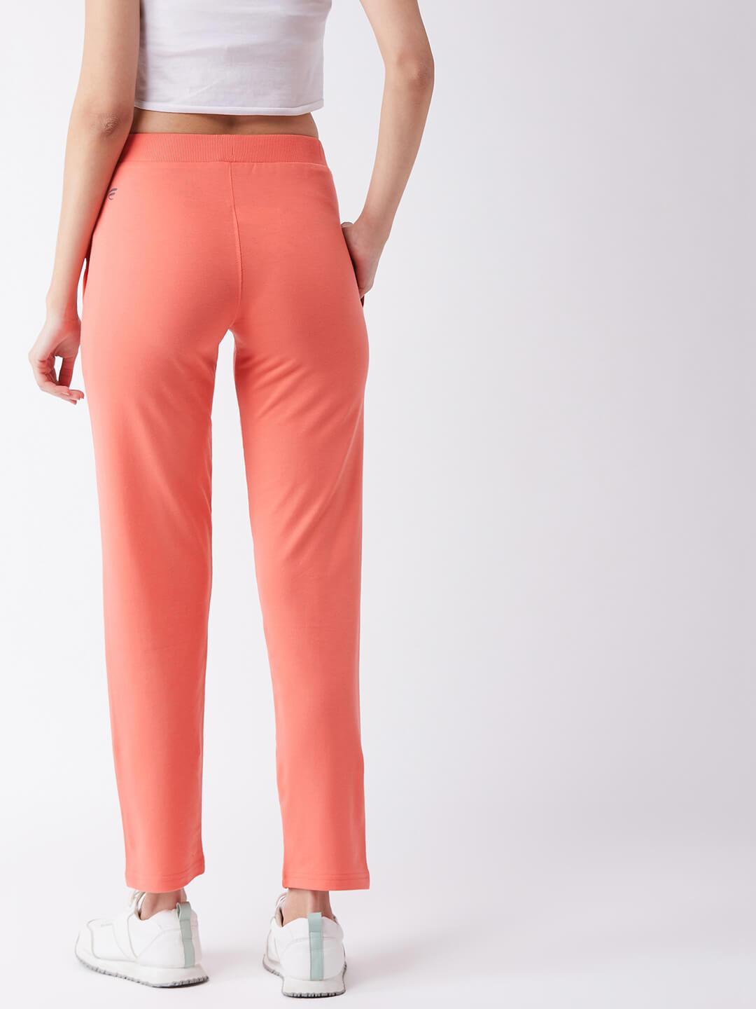FEMEA Women Peach Solid Track Pants