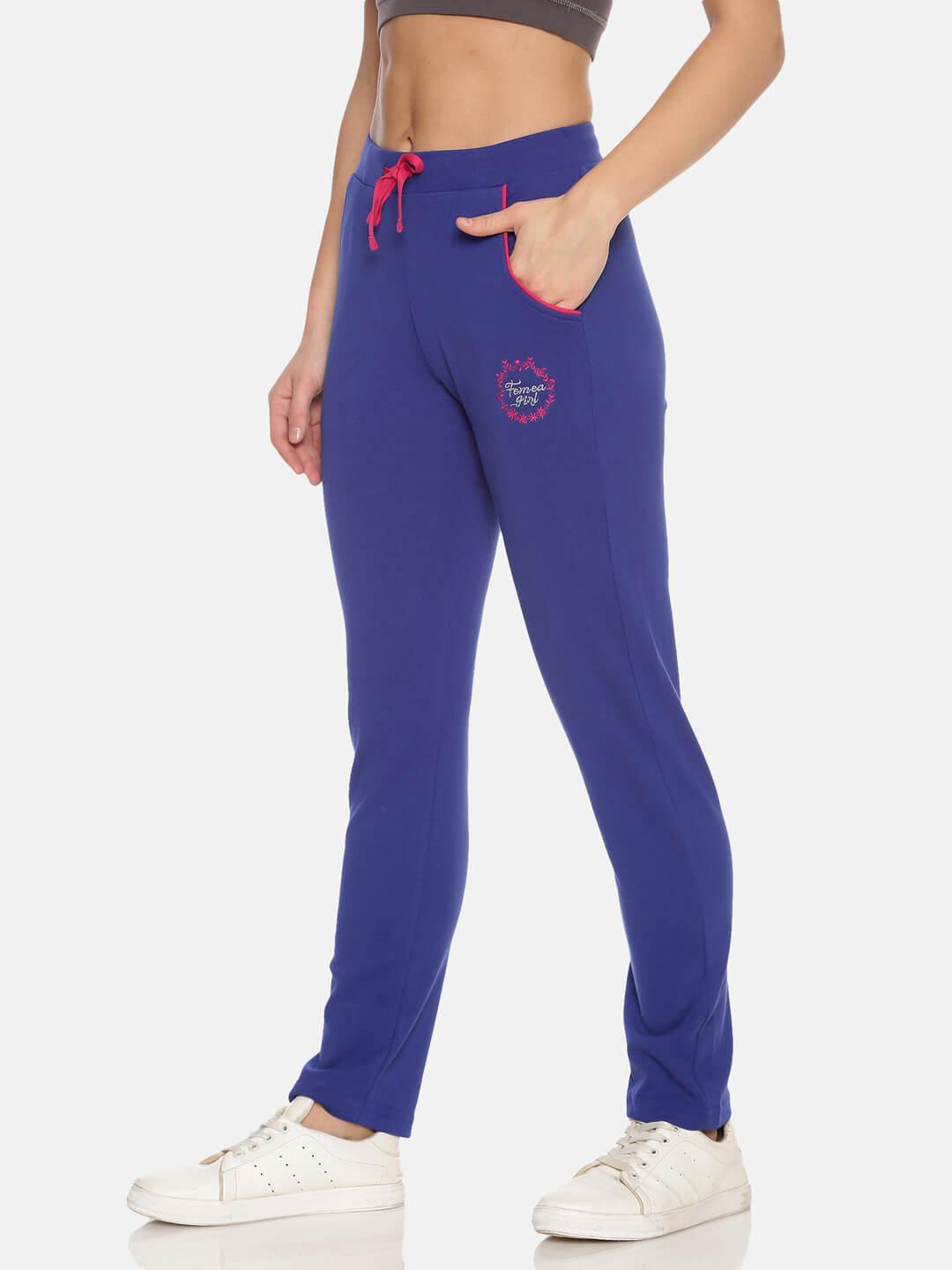 FEMEA Women Royal Blue Track Pants