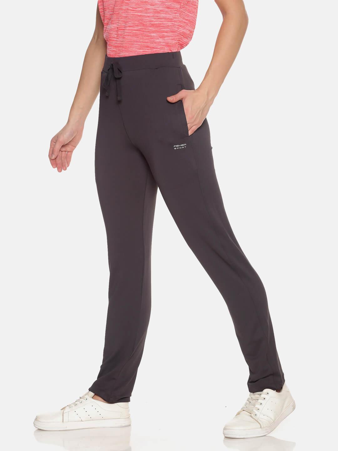 FEMEA Women Dark Grey Track Pants