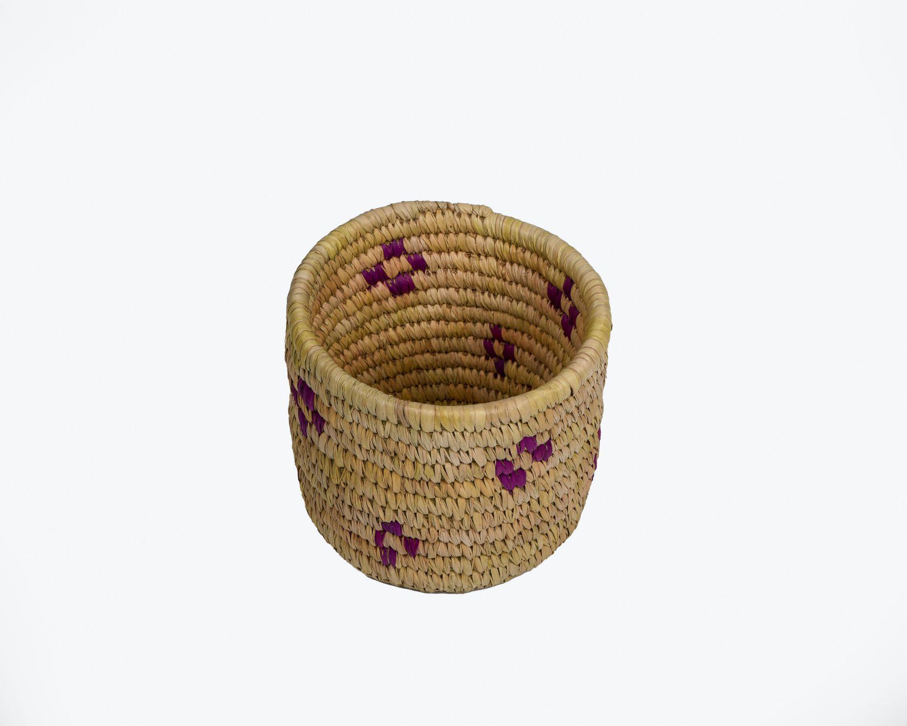Handmade Braided Sabaii Grass Planter Set with Date palm Leaf binding (Set of 3) Diameter 9inch,7inch,5 inch