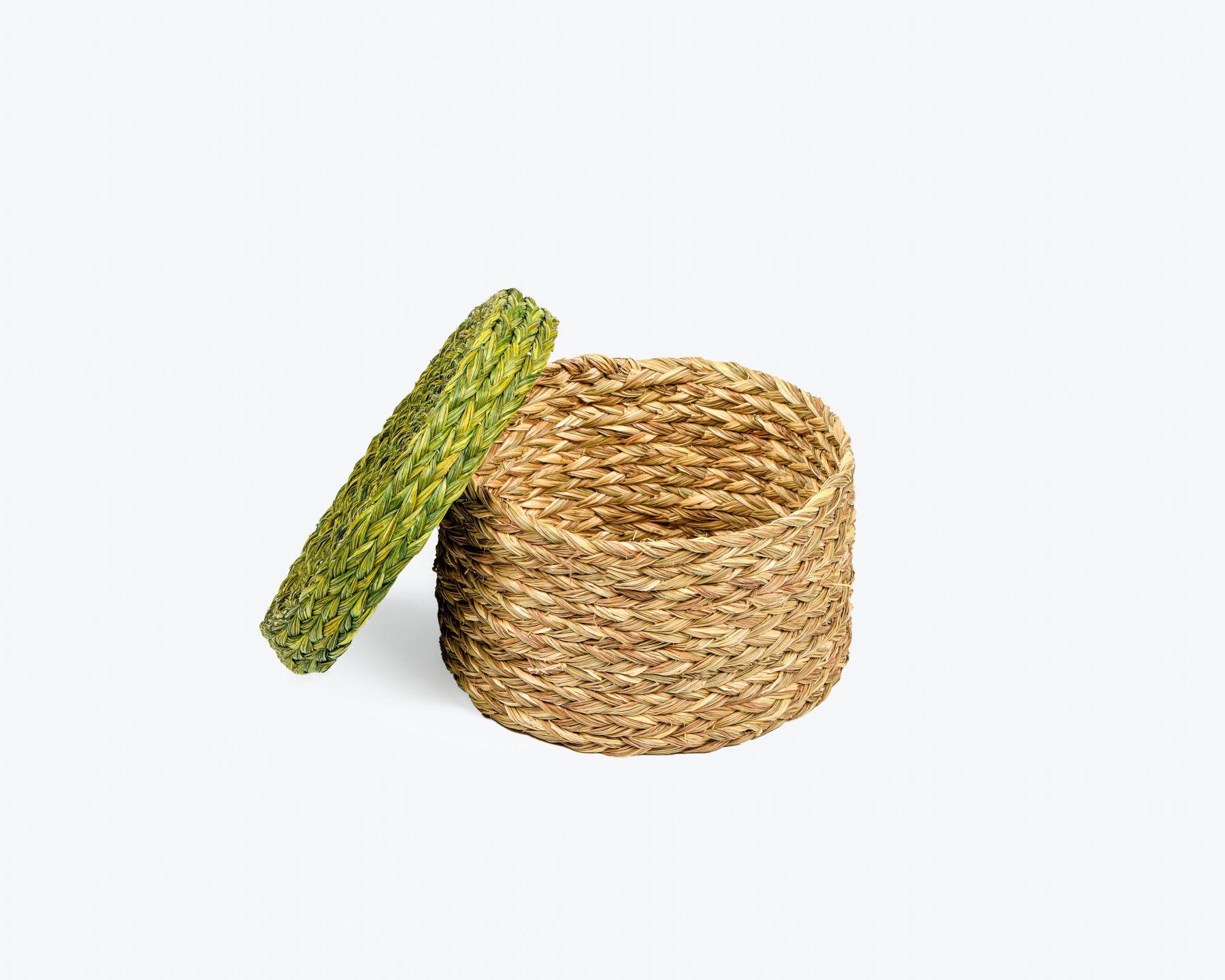 Handmade Braided Sabaii Grass Storage Box (set of 3)