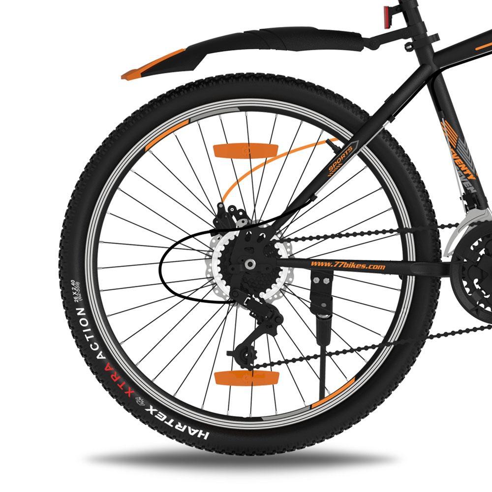 SEVENTY SEVEN MX2| Mountain Bike | Unisex | 26 | Dual Disc |Front Suspension |Steel | 21 Speed