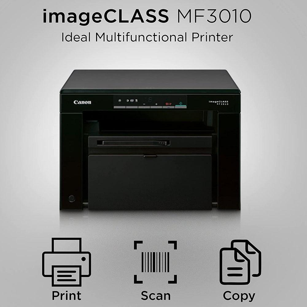 Canon MF3010 Digital Multifunction Laser Printer, (Black) Standard