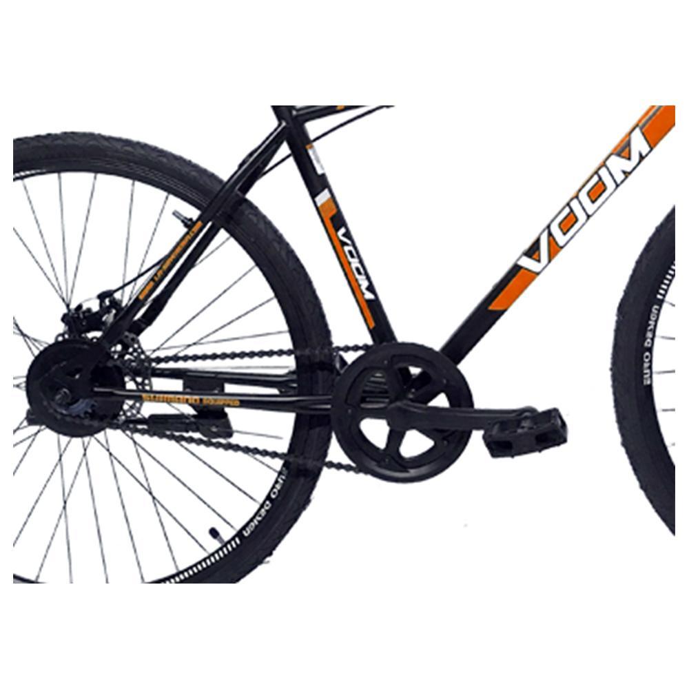 Voom Sleek 700C Black:Orange Front suspension Cycle