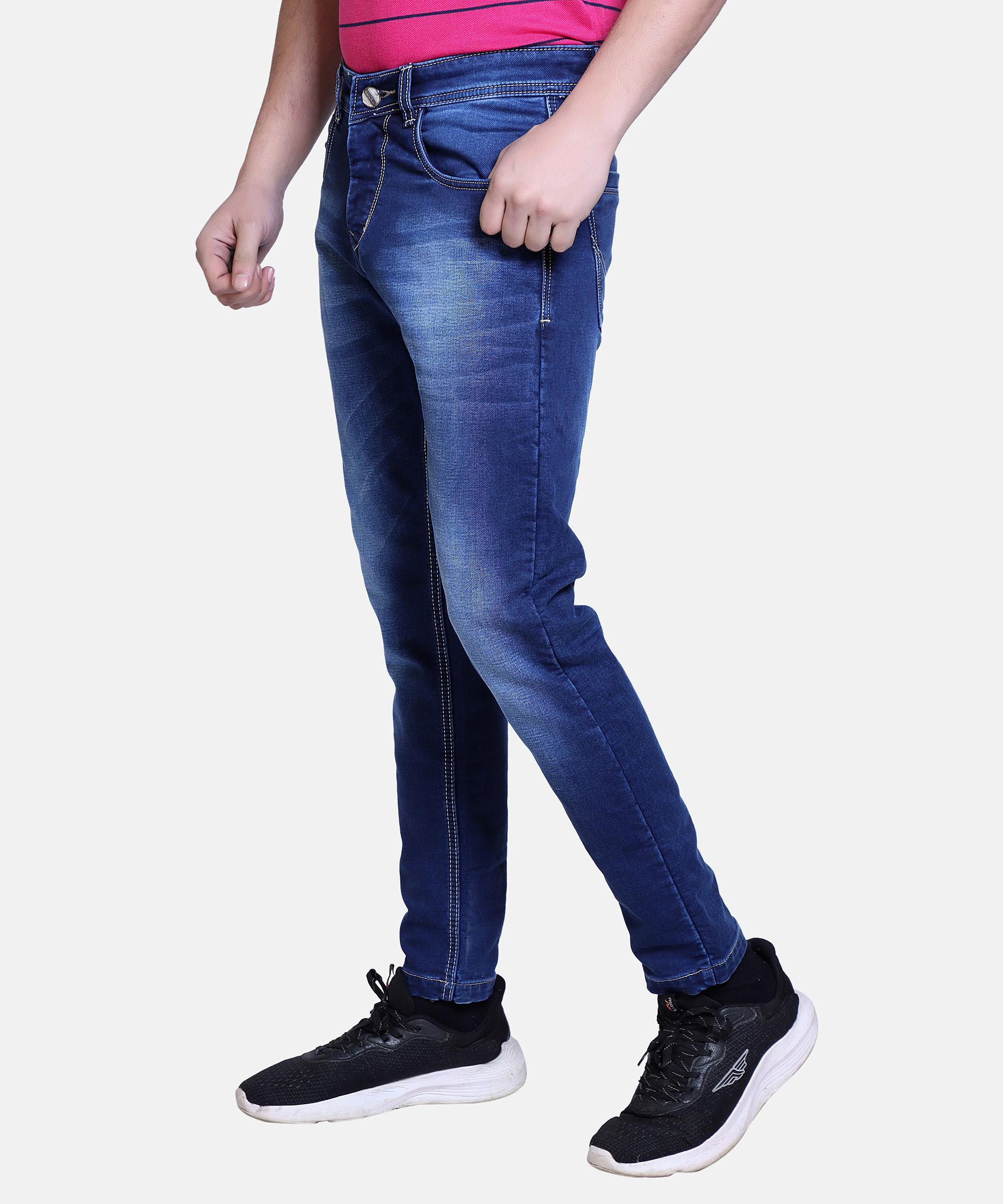 Men Regular Jeans Hard Wash-Blue
