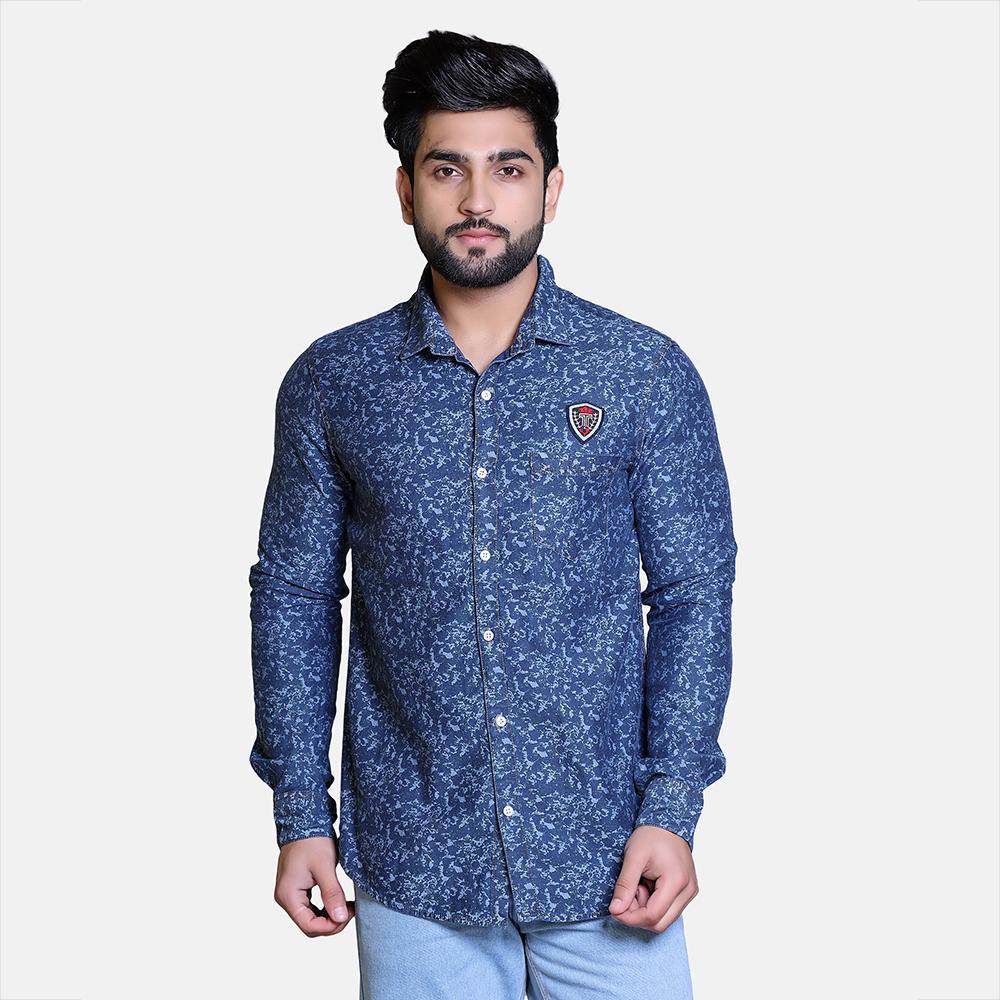 Men Shirt Full Sleeve – BLUE