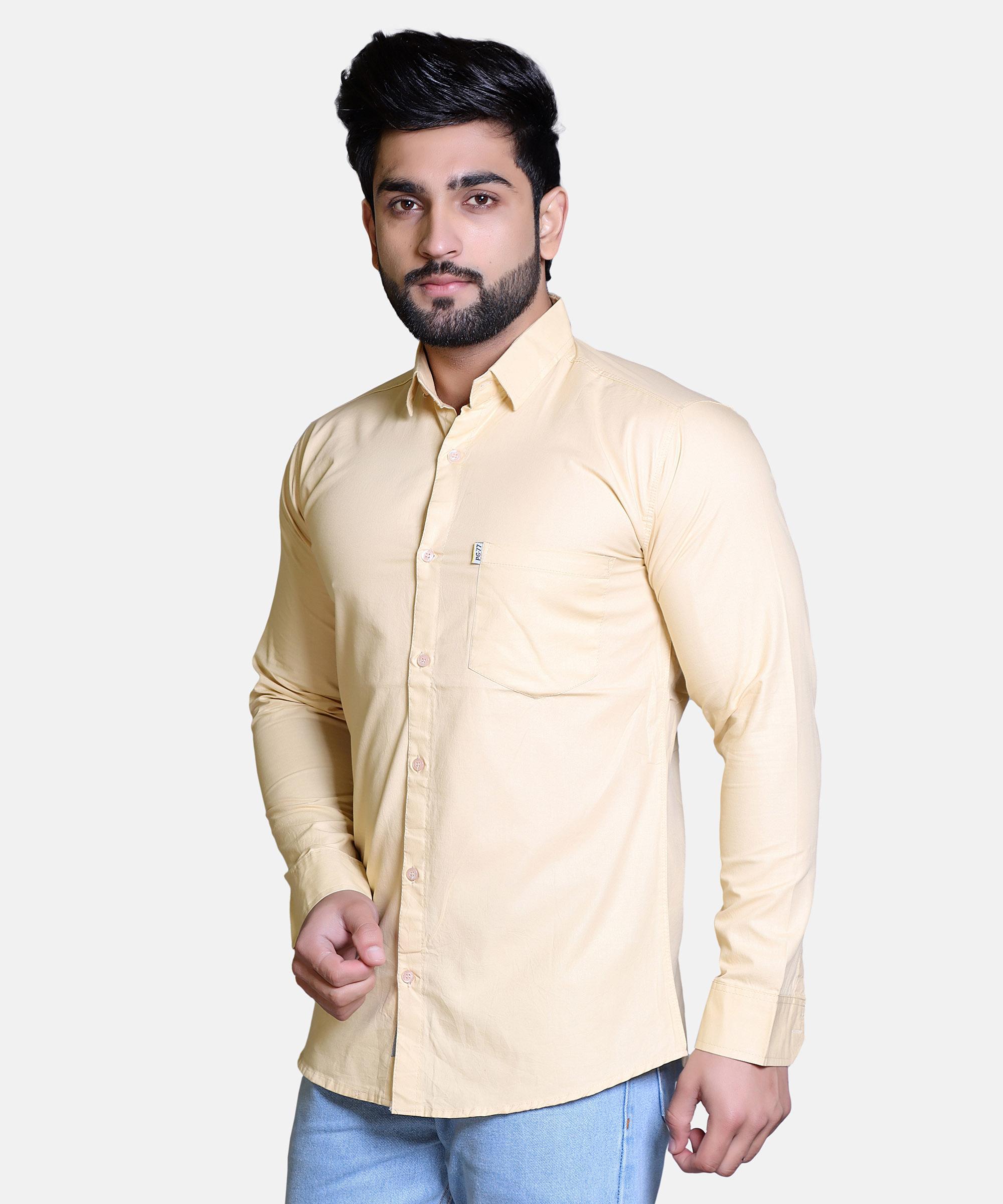 Men Shirt Full Sleeve – CREAM