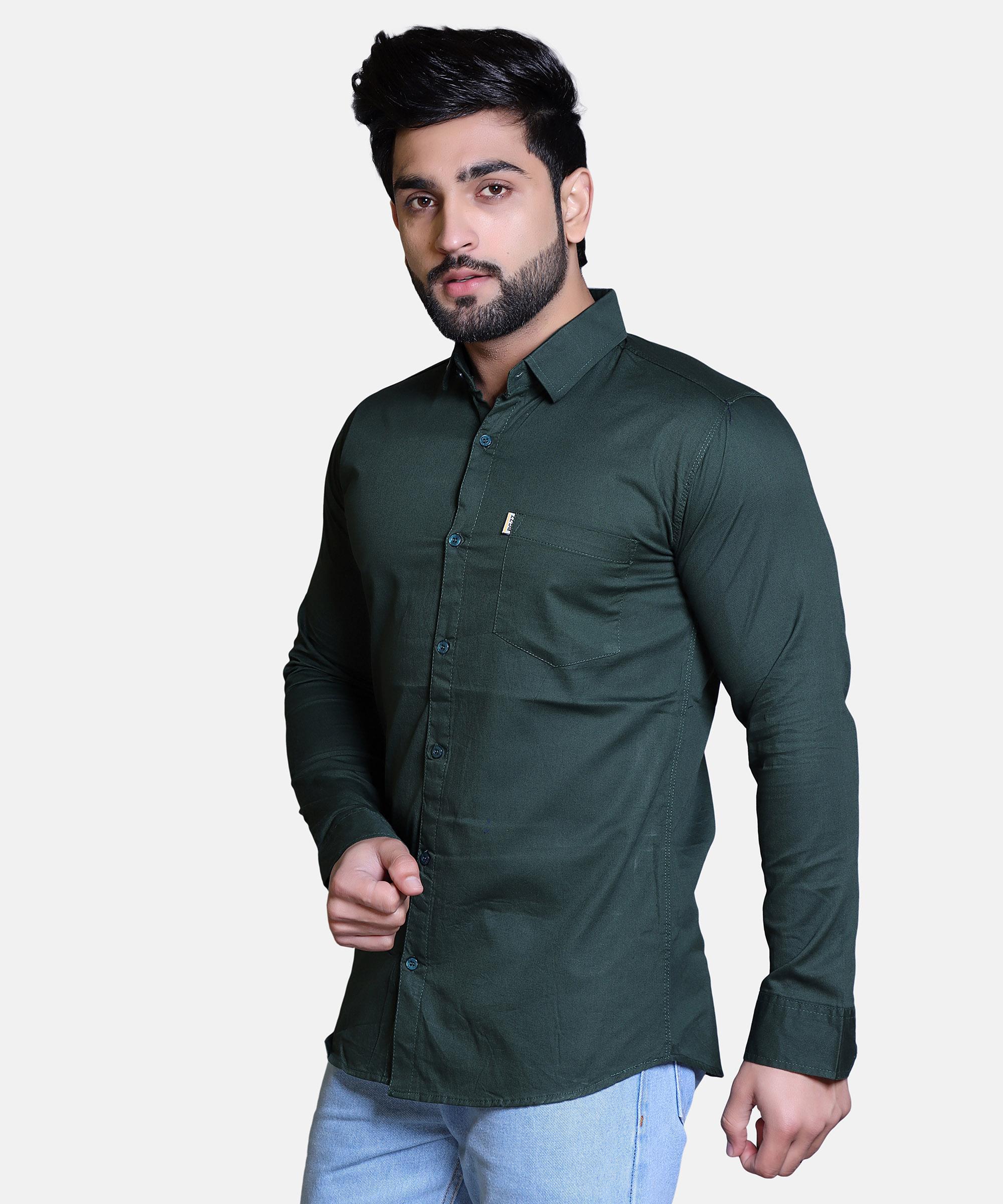 Men Shirt Full Sleeve – HUNTER GREEN
