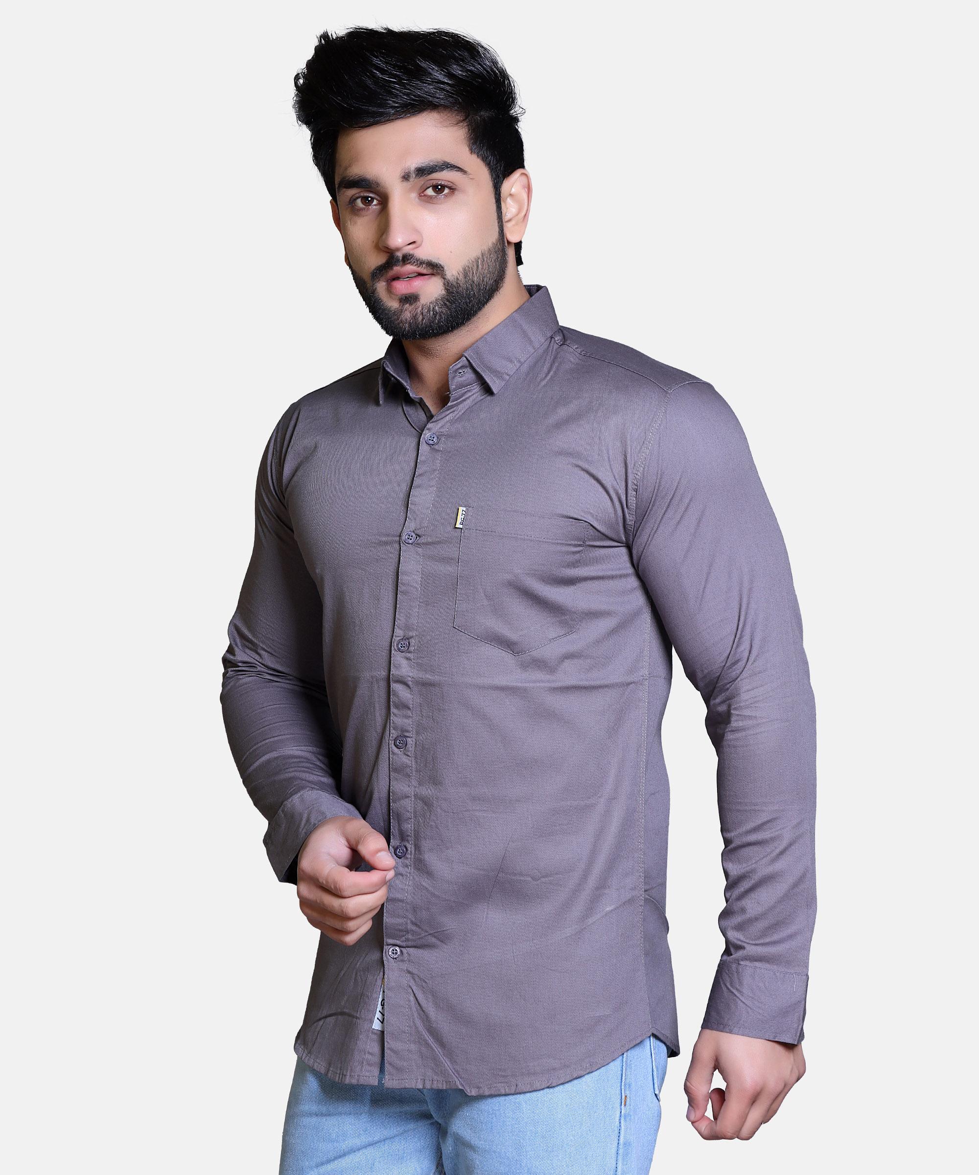 Men Shirt Full Sleeve – METAL GREY