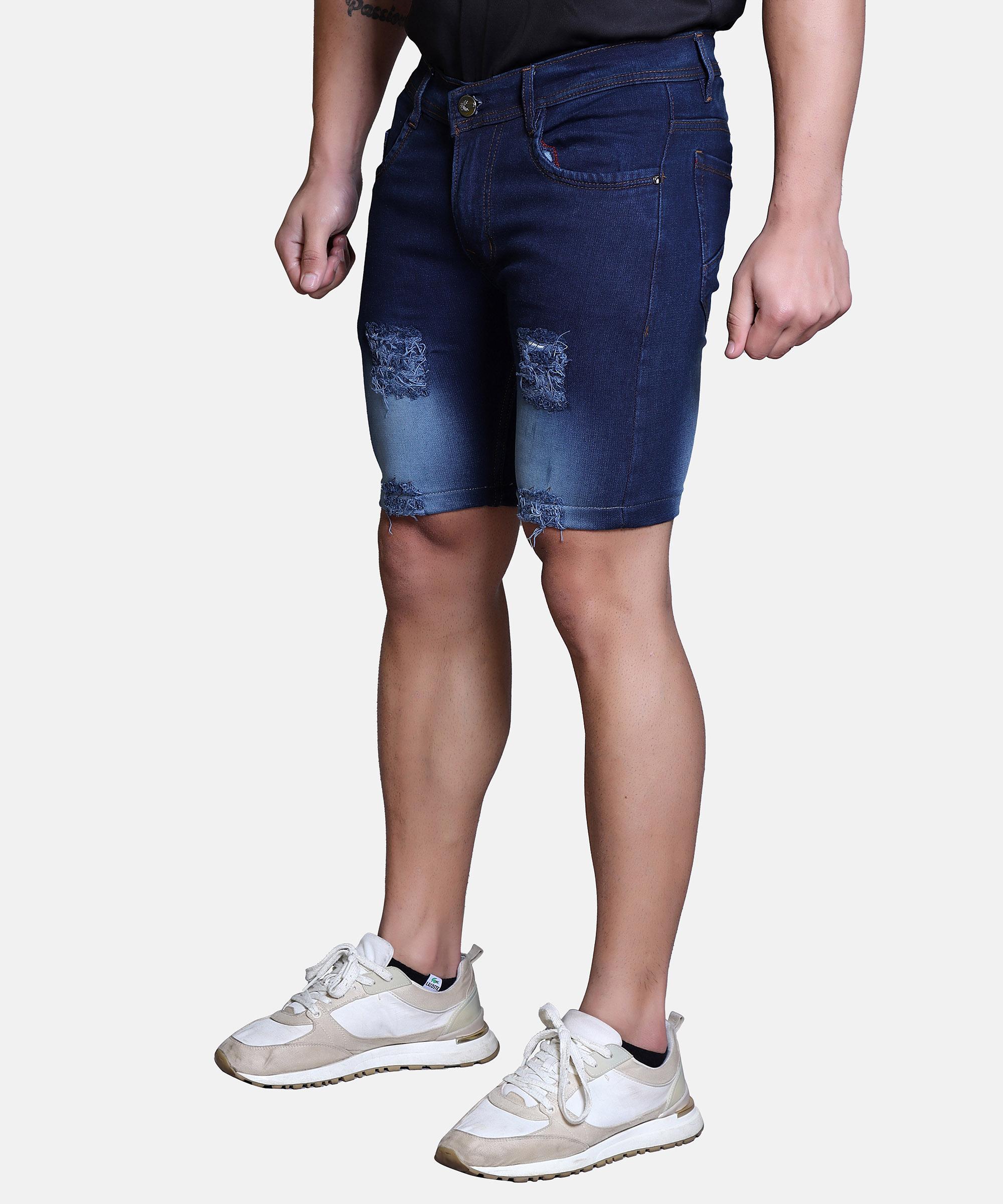 Men’s Regular Fit Shorts – Dark Blue HARD WASH