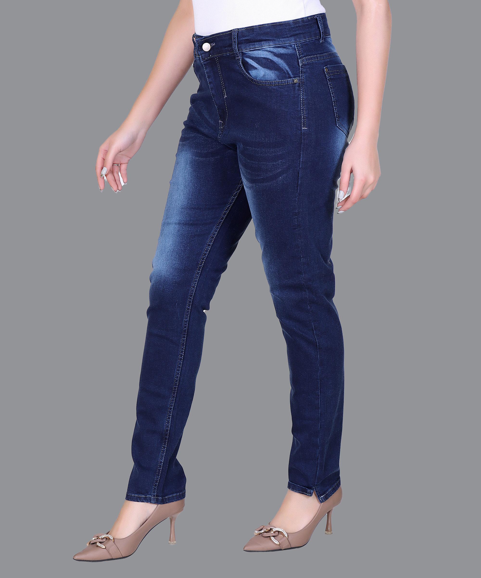 Women Jeans Solid – Navy Blue
