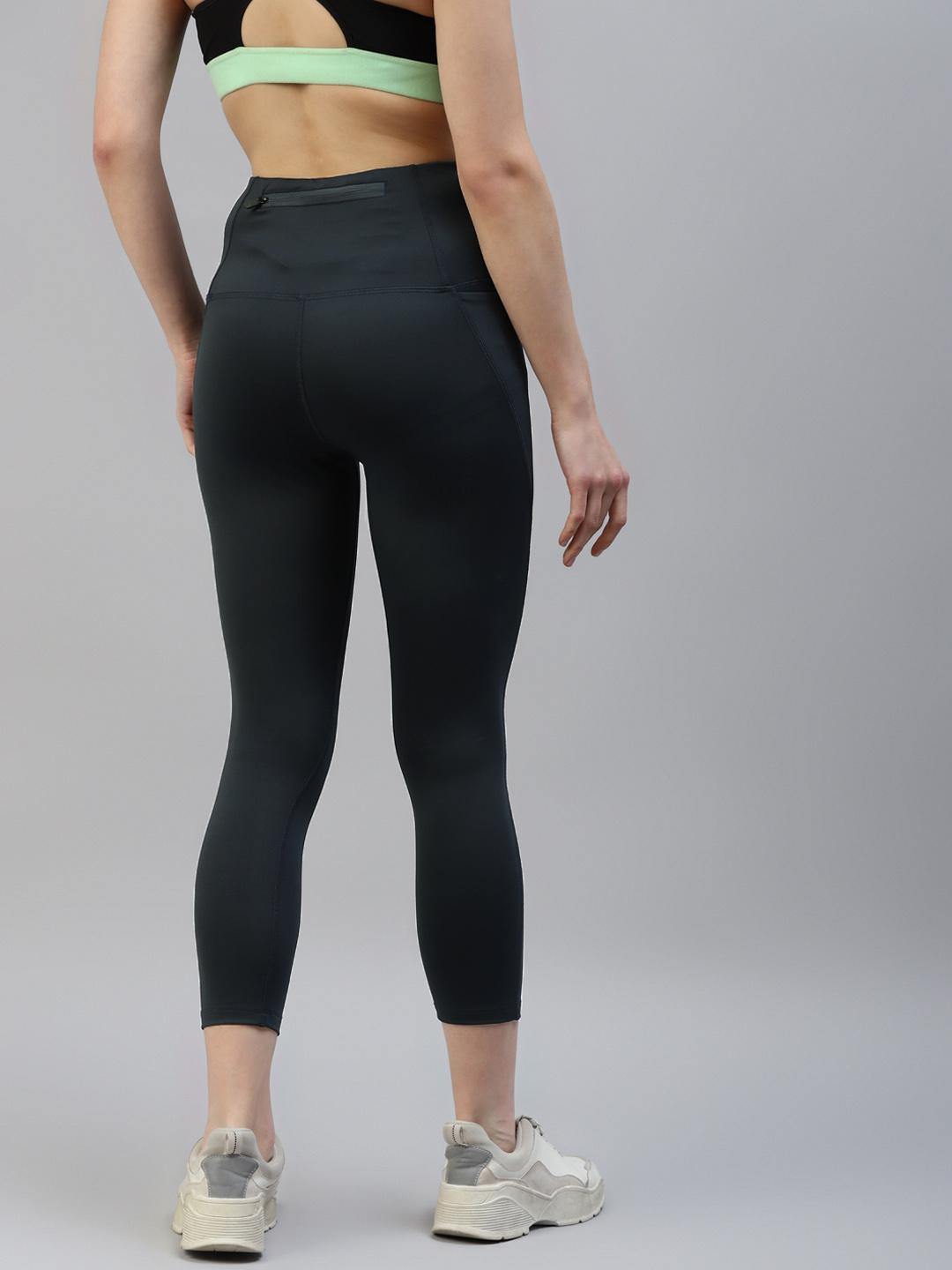 Women Dark Grey Active Wear Leggings