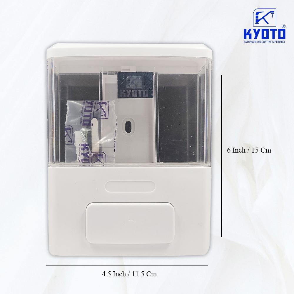 KYOTO 300 ml Liquid Soap Dispenser  (White)
