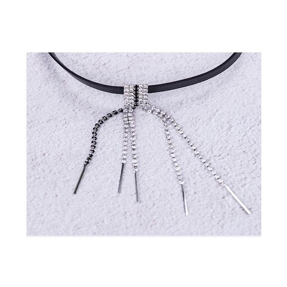 XIMI VOGUE™ Trendy Vogue Rhinestones Pendant Choker Necklace