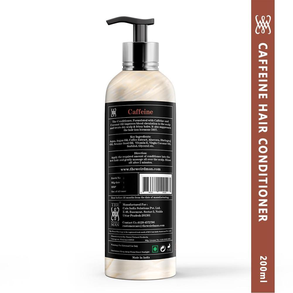 The Weird Man Caffeine Hair Conditioner With Coconut Oil for Damaged and Frizzy Hair (200ml)