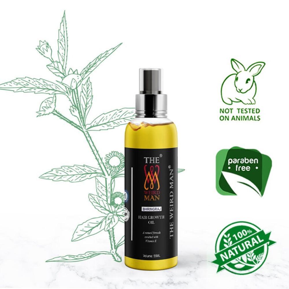 The Weird Man Bhringraj Hair Growth Oil With Vitamin-E (Combo)