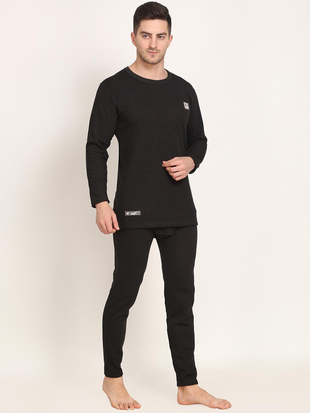 OOSHIN UK Mens Black Thermal Signature Set