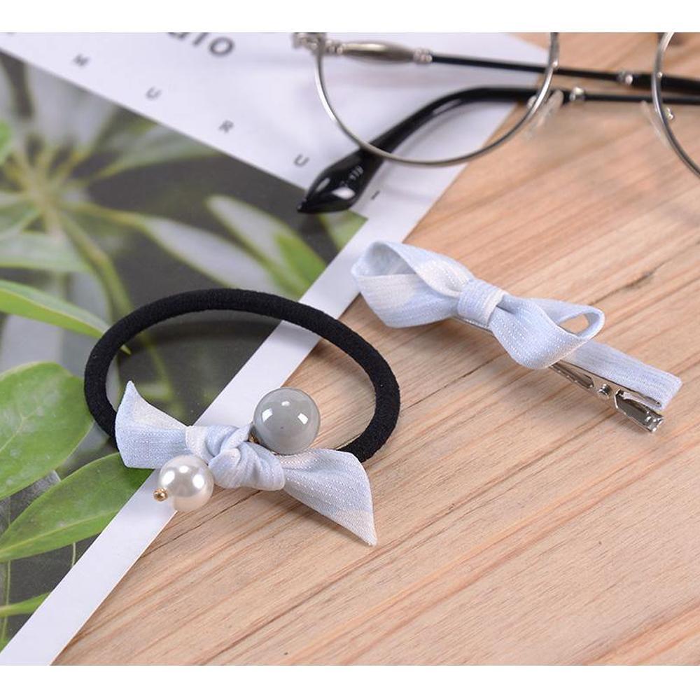 XIMI VOGUE™ Dotted Hair Rope and Hair Clip Set