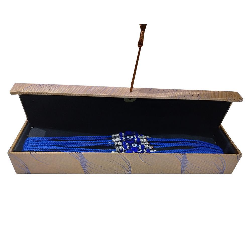 Rakhi with Evil eye design and blue stone beaded design  Rakhi Raksha bandhan Designer Rakhi for Bhaiya (Pack of 12)
