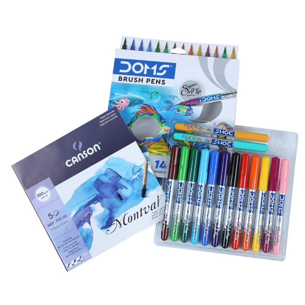 Camlin Brush Pen - 24 Shades - Online Stationery Trivandrum