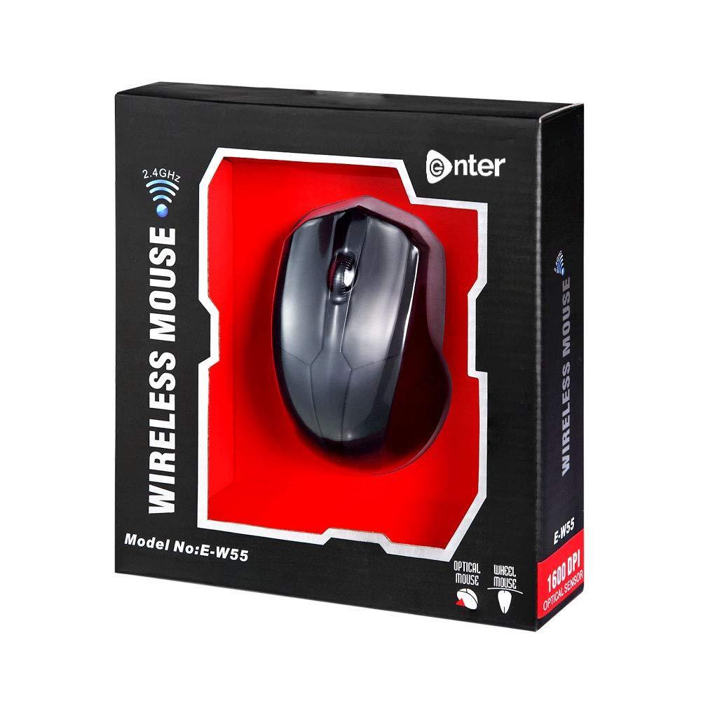 Enter Wireless Mouse Optical E W55, 1 N