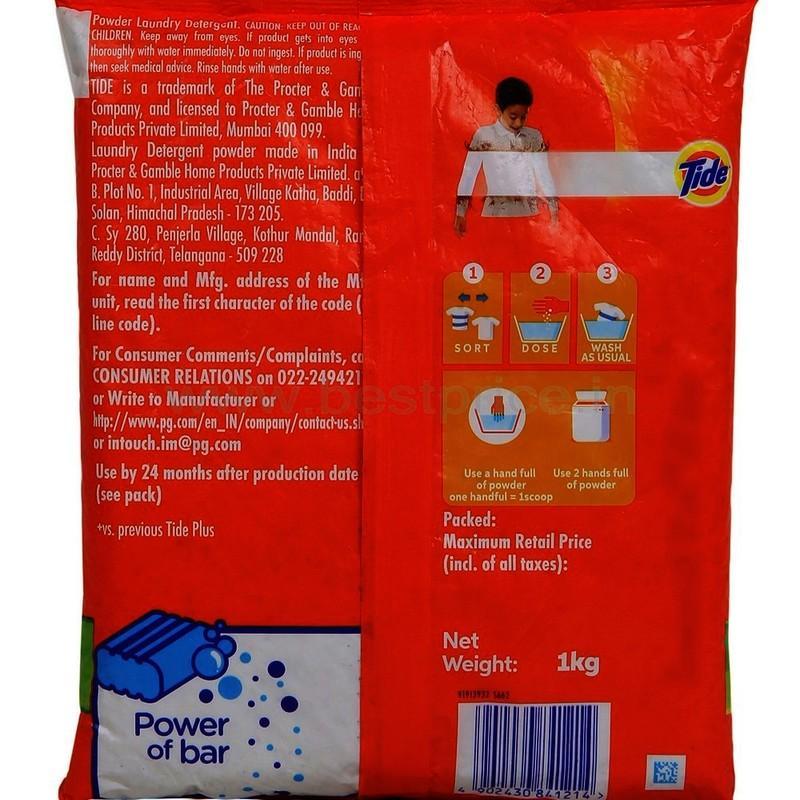 Tide Jasmine & Rose Detergent Powder 24 N (1 kg Each)