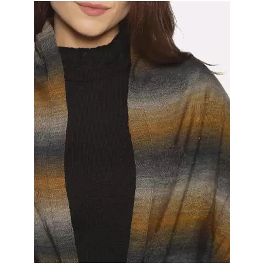 Companion Cotton Printed Women Shawl  (Brown)