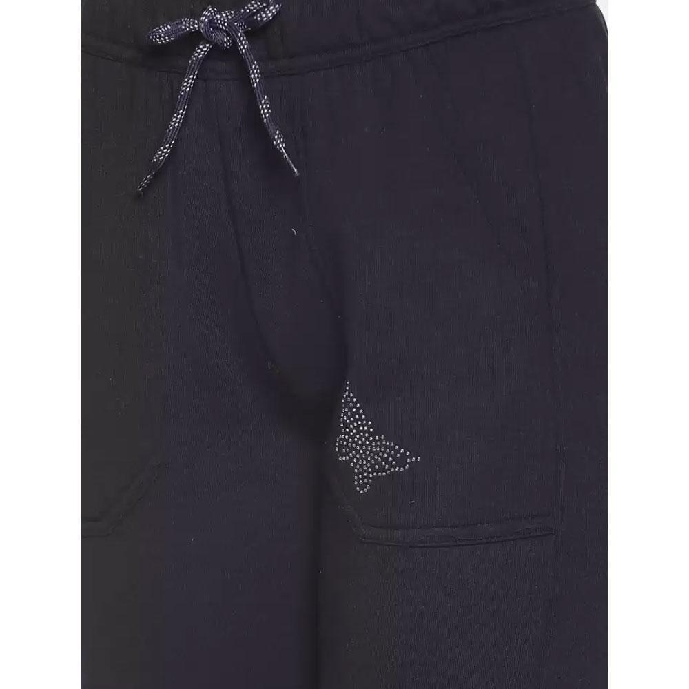Companion Solid Women Blue Track Pants