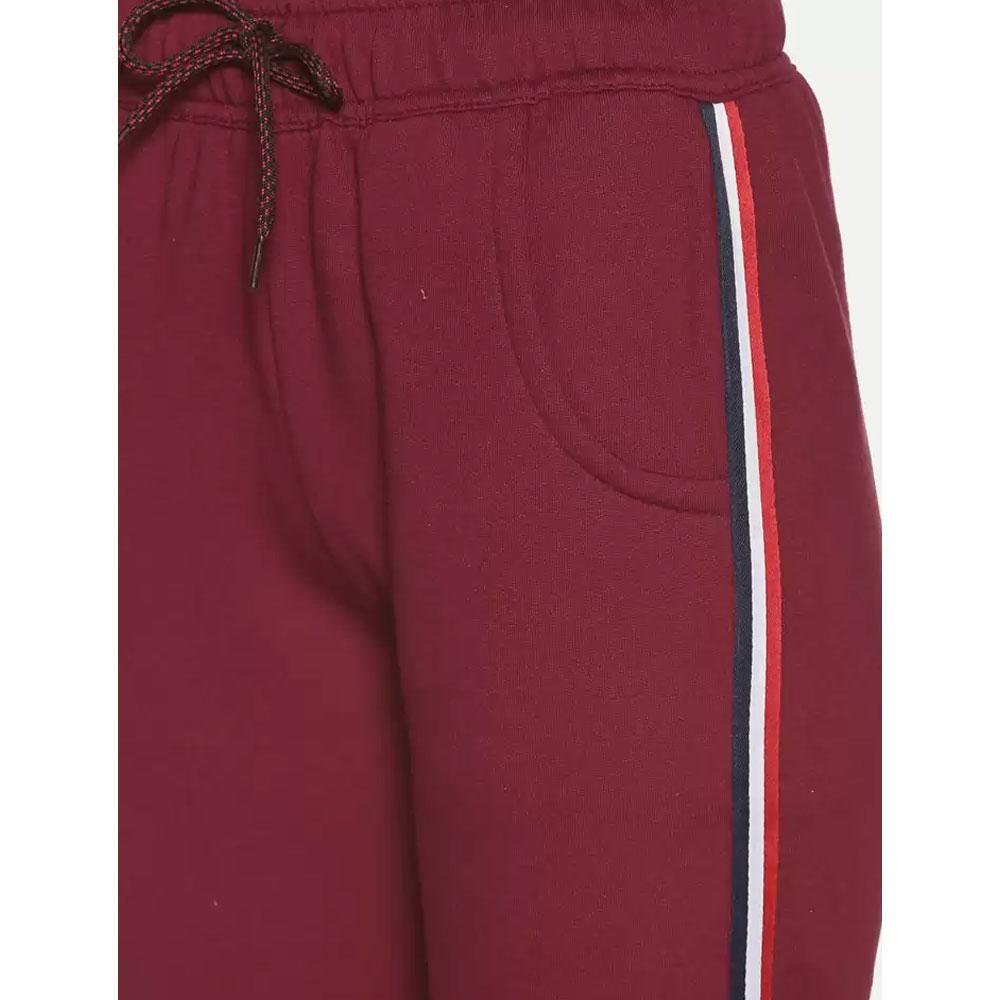 Companion Solid Women Maroon Track Pants