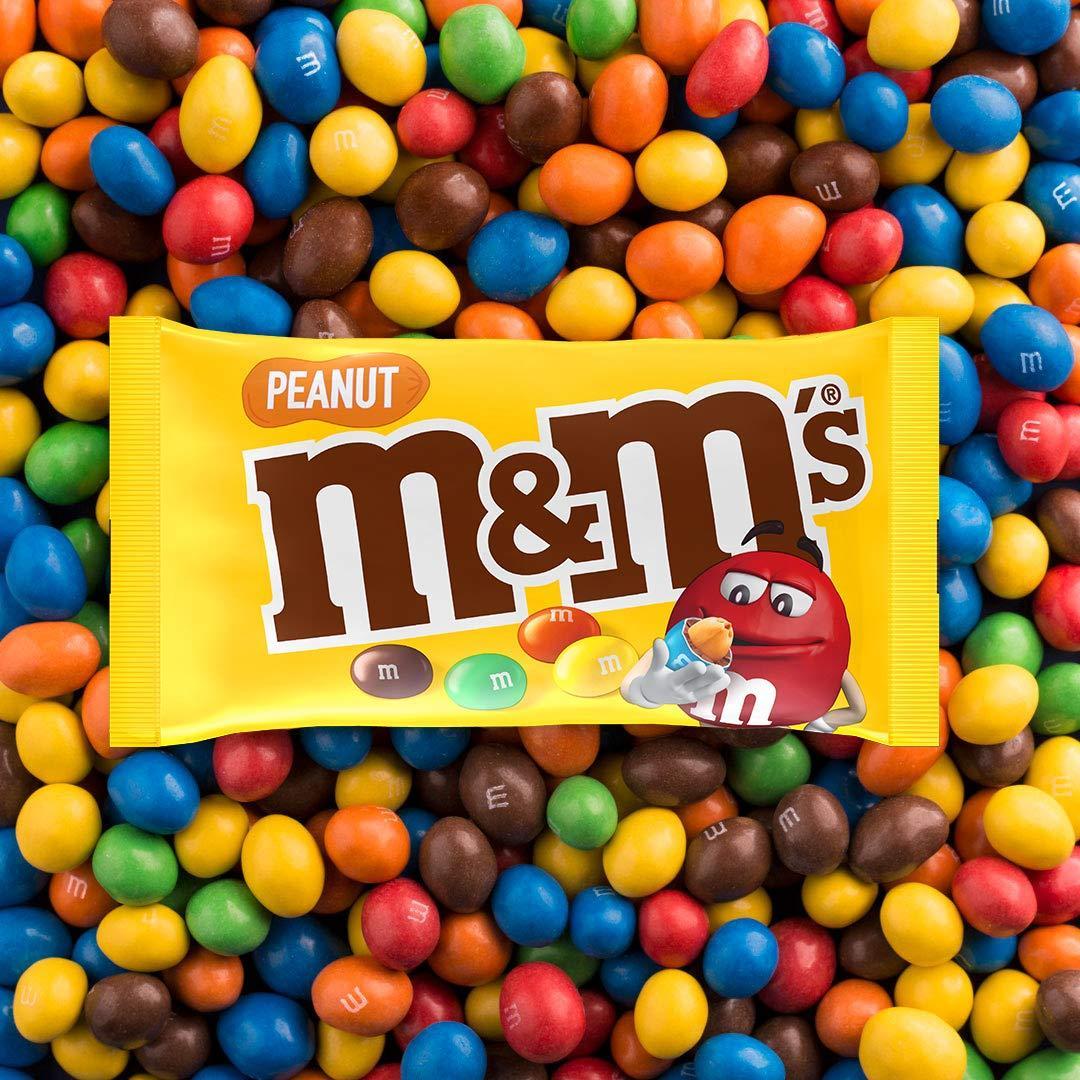 MARS M&M's Peanut Single, 45 g - Pack of 24