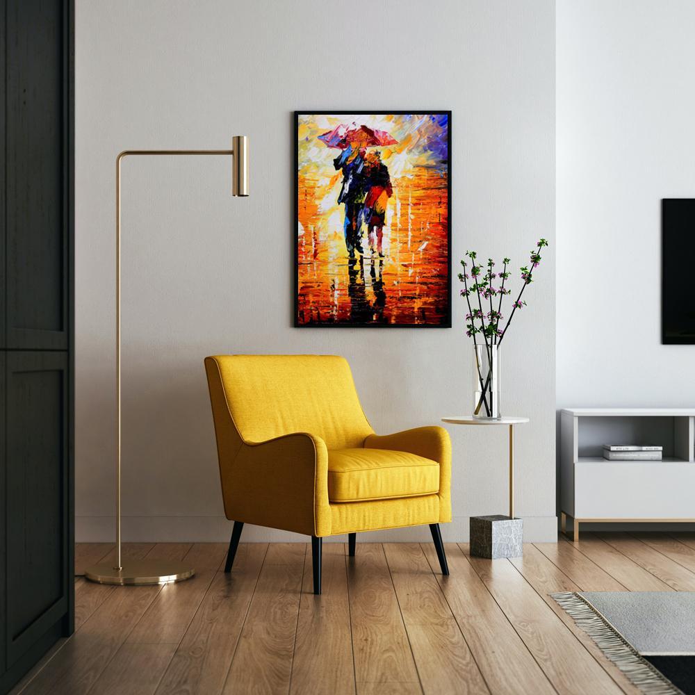 Modern Dancing Girl Canvas Painting for home and office decor, unframed, printed on 100% cotton canvas base