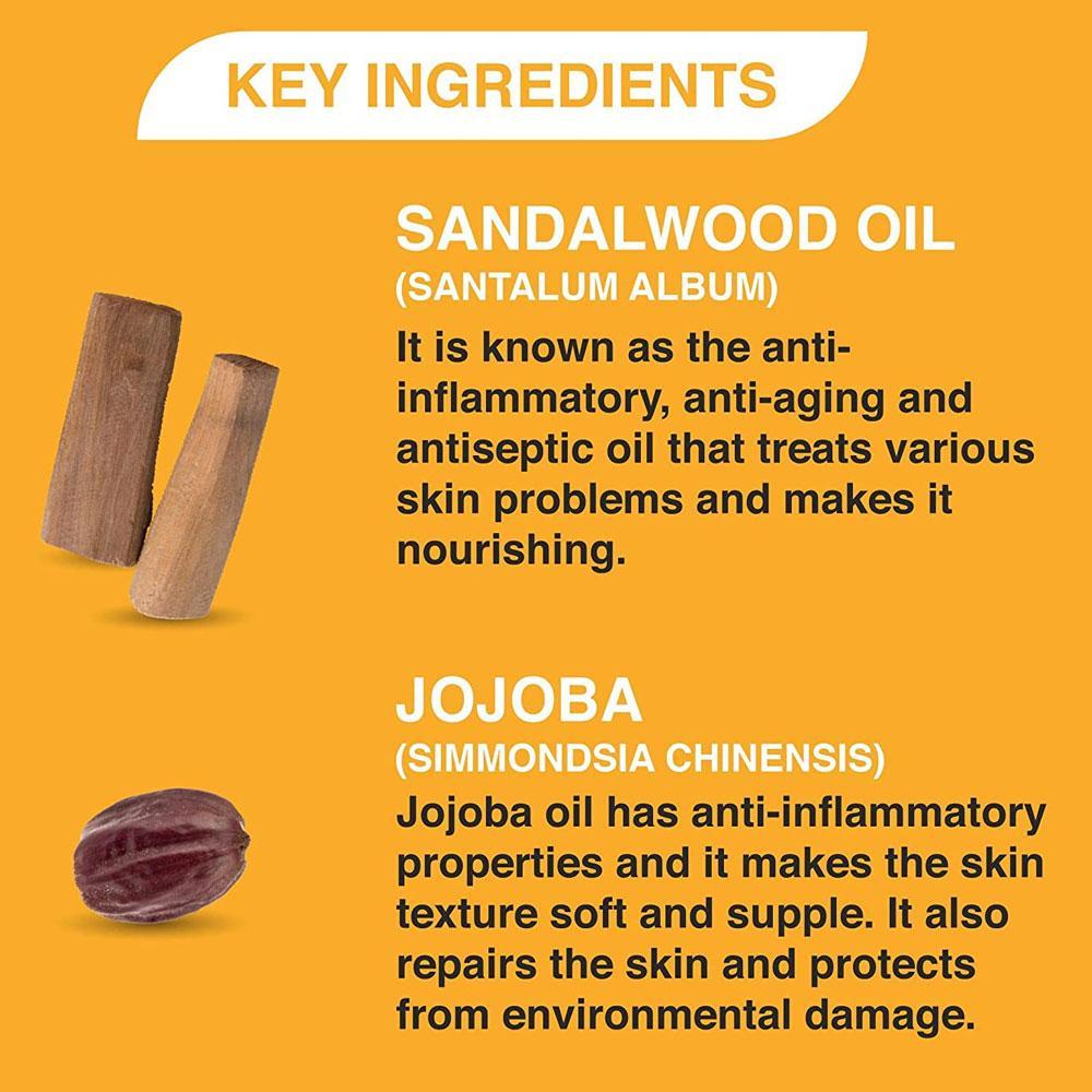 Khadi Veda Sandalwood & Jojoba Massage Oil - 200ml.