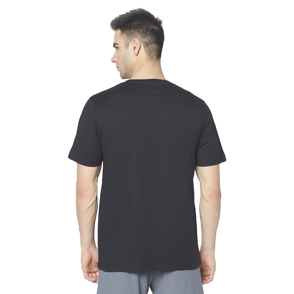 Picot Solid Men Round Neck Tshirt