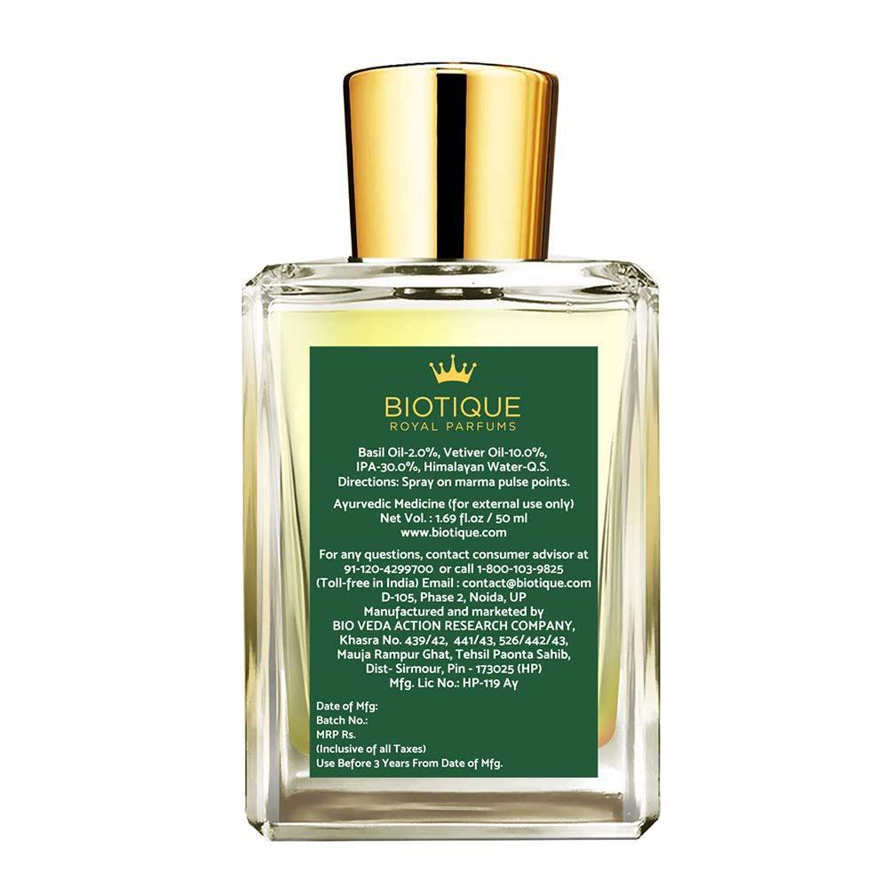 Biotique Rejuvenating Vetiver Perfume, Eau De Parfum 50mL