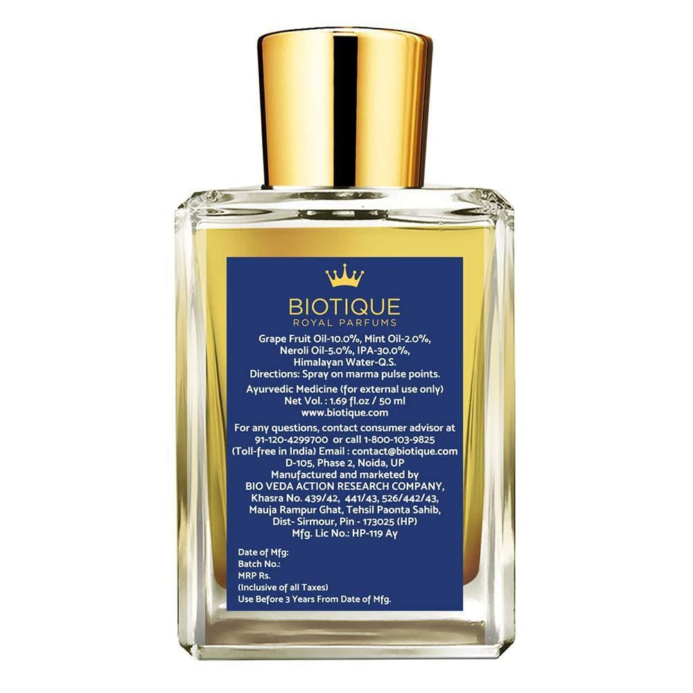 Biotique Fresh Neroli Perfume, Eau De Toilette 50mL