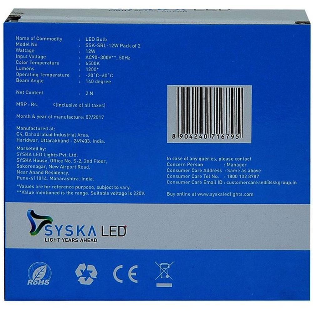 Syska 12 Watt LED Light 2 N