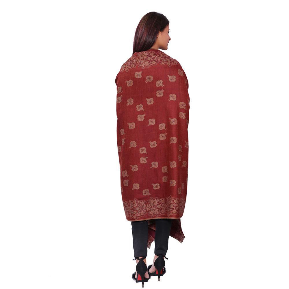 STOLR Women's  Acrylic Brown Shawl/Wrap for Women Size W80*L40