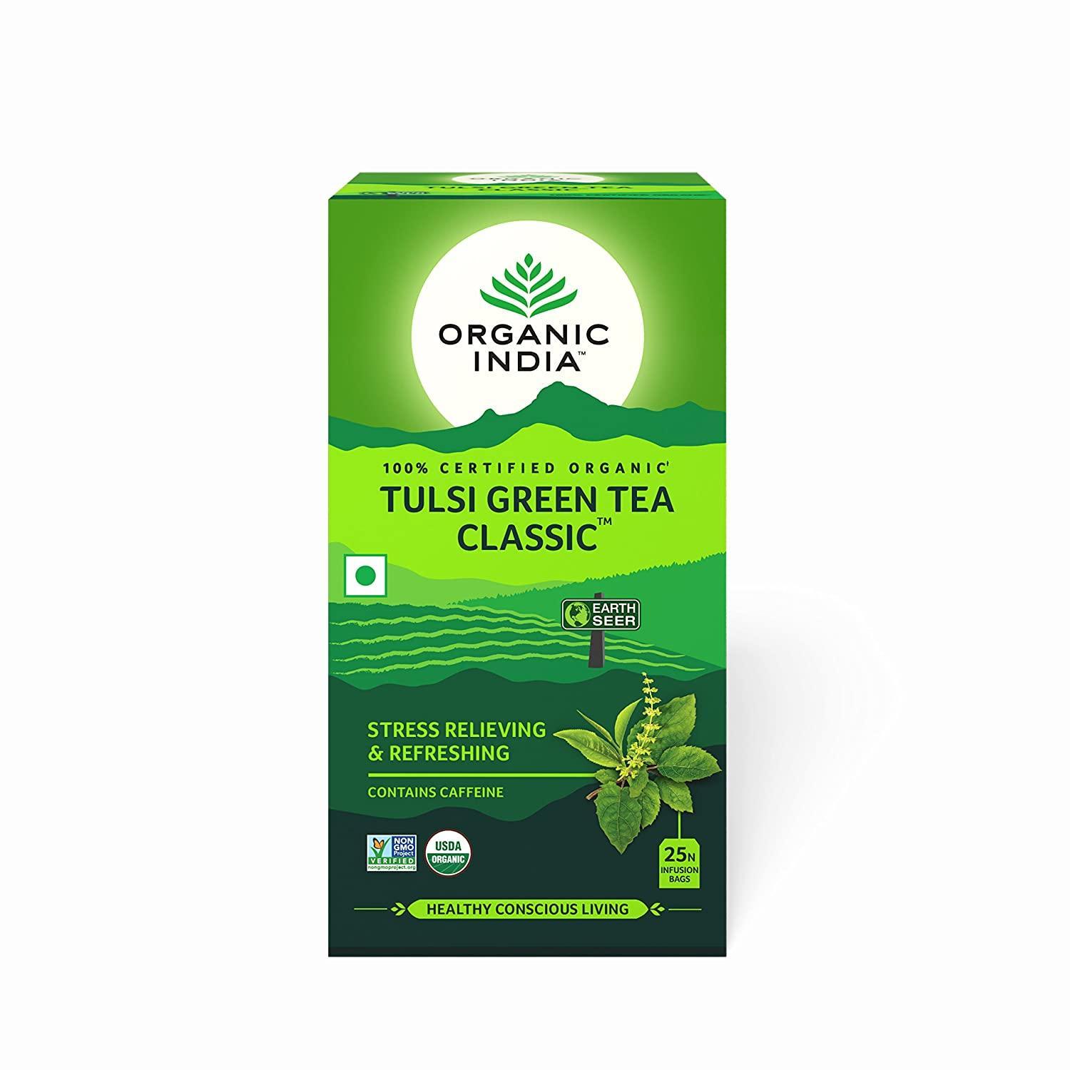 ORGANIC INDIA TULSI GREEN TEA CLASSIC 25 PC