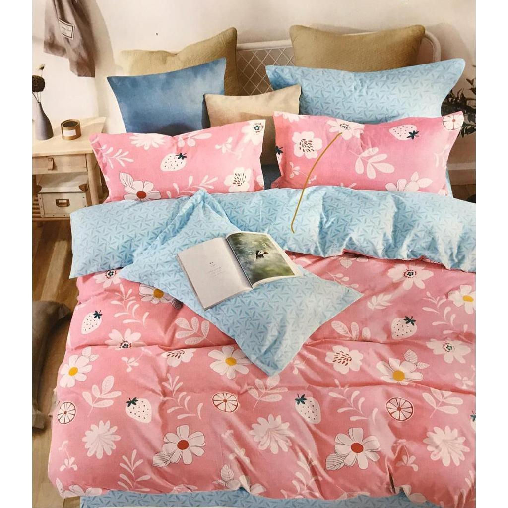 Set of 5 Home kraft Floral Printed Double bedsheet with 10 Pillow Covers Multicolor