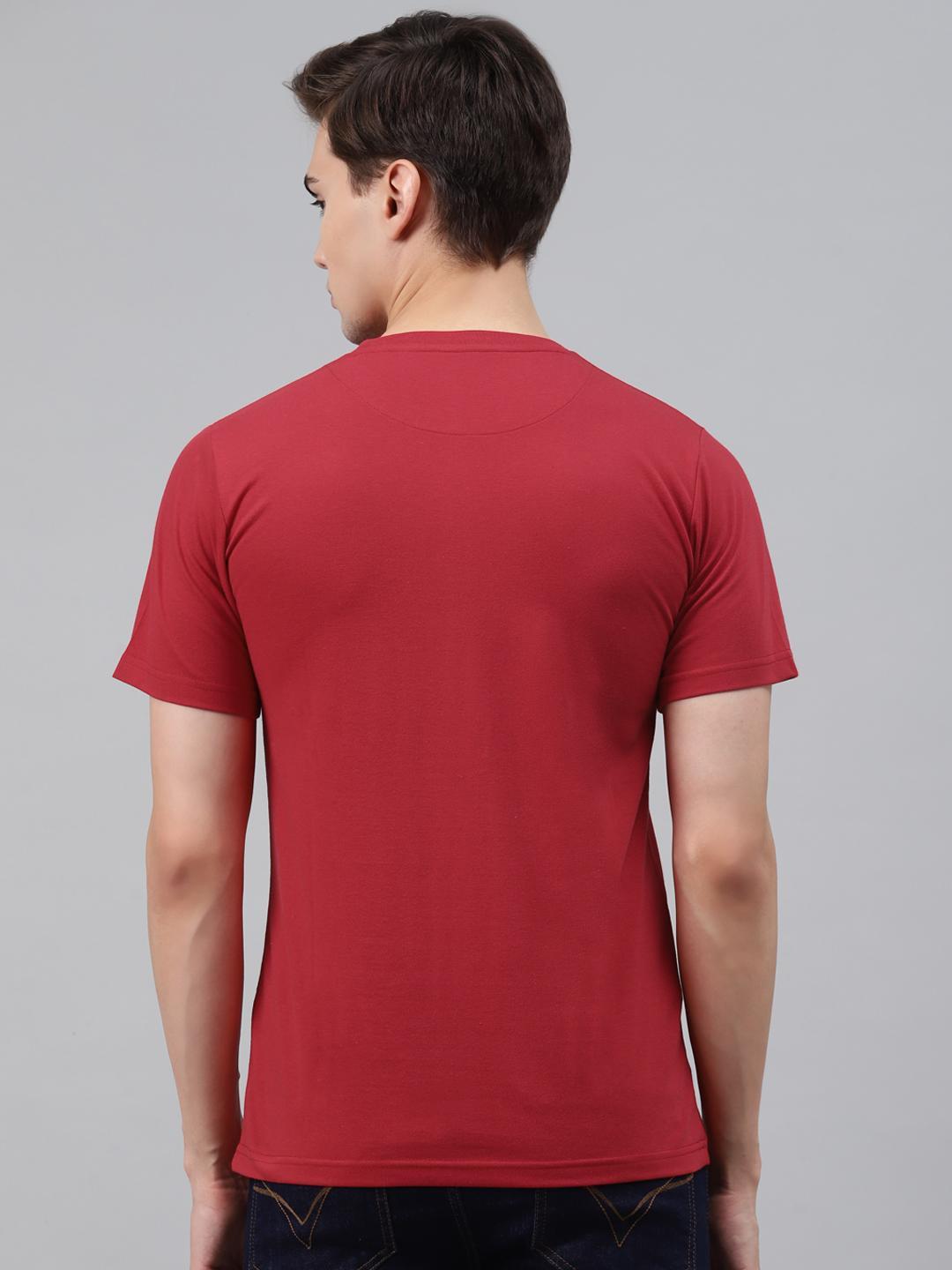 PICOT Men Red Printed T-shirt