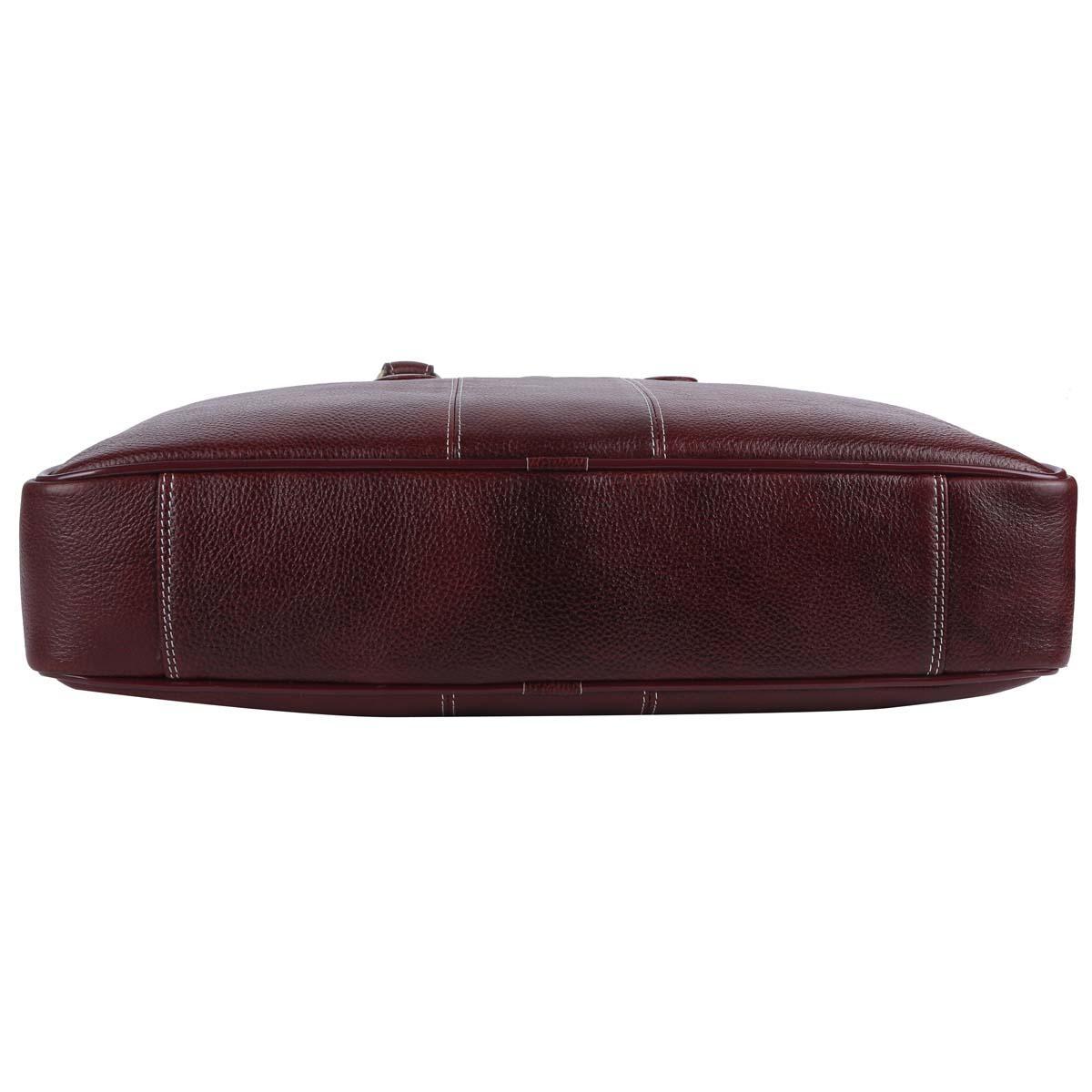 Hammonds Flycatcher Genuine Leather Brown Laptop Messenger Bag
