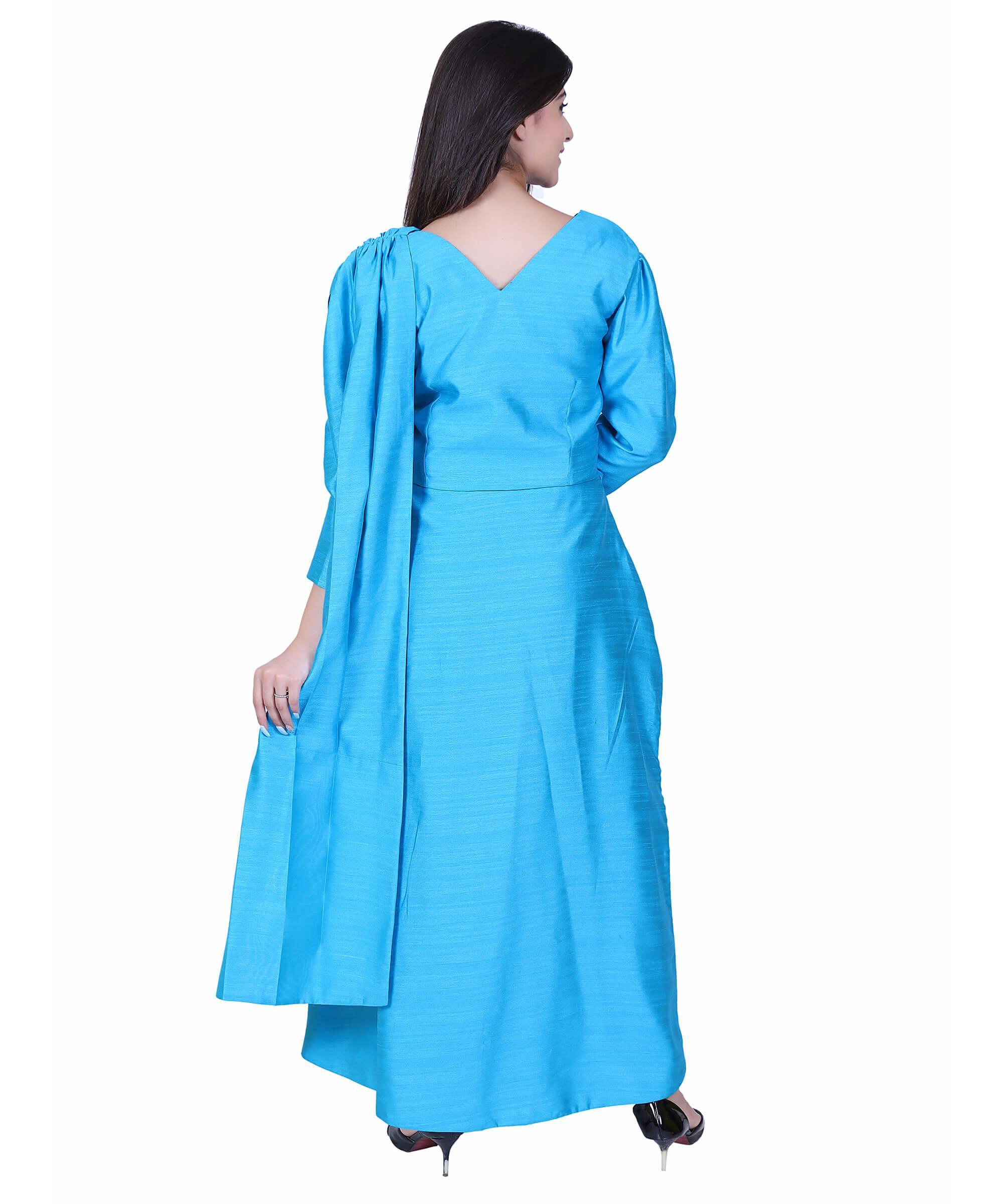 WOMEN INDIAN DRESS – TWITTER BLUE