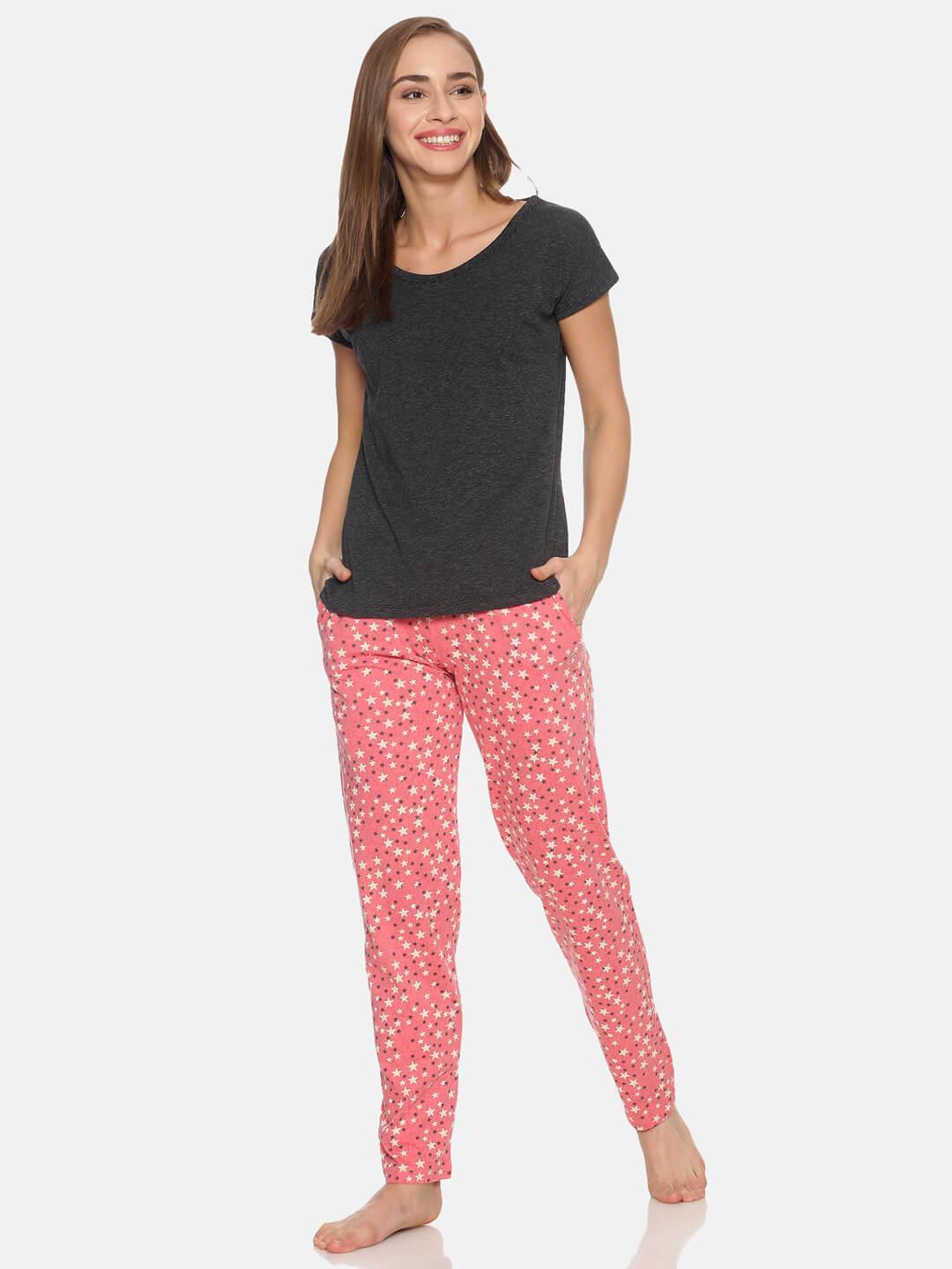FEMEA Women Coral Solid Track Pants
